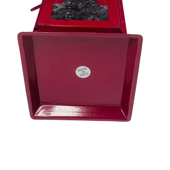 GlobeIn Small Hanging Lantern - Maroon - Picture 12 of 14